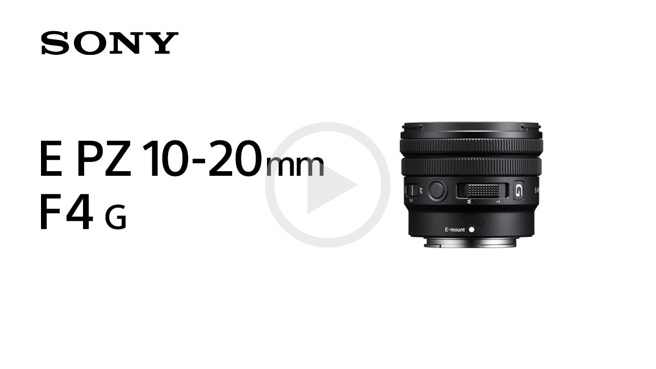 Sony E PZ 10-20mm F4 G Lens